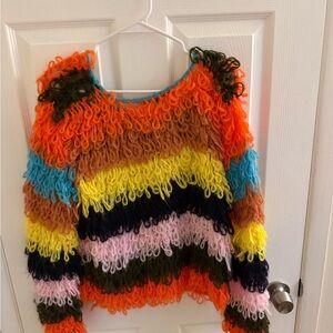 Colorful Loop Knit Sweater